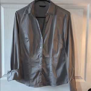 Banana Republic Button-Down Dress Shirt GREY